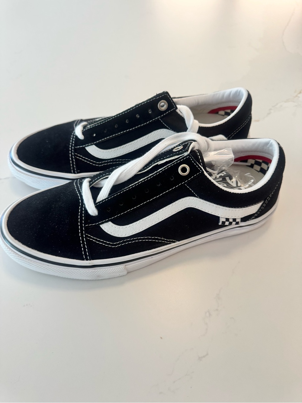 Vans Black and White Classic Low Top Sneakers